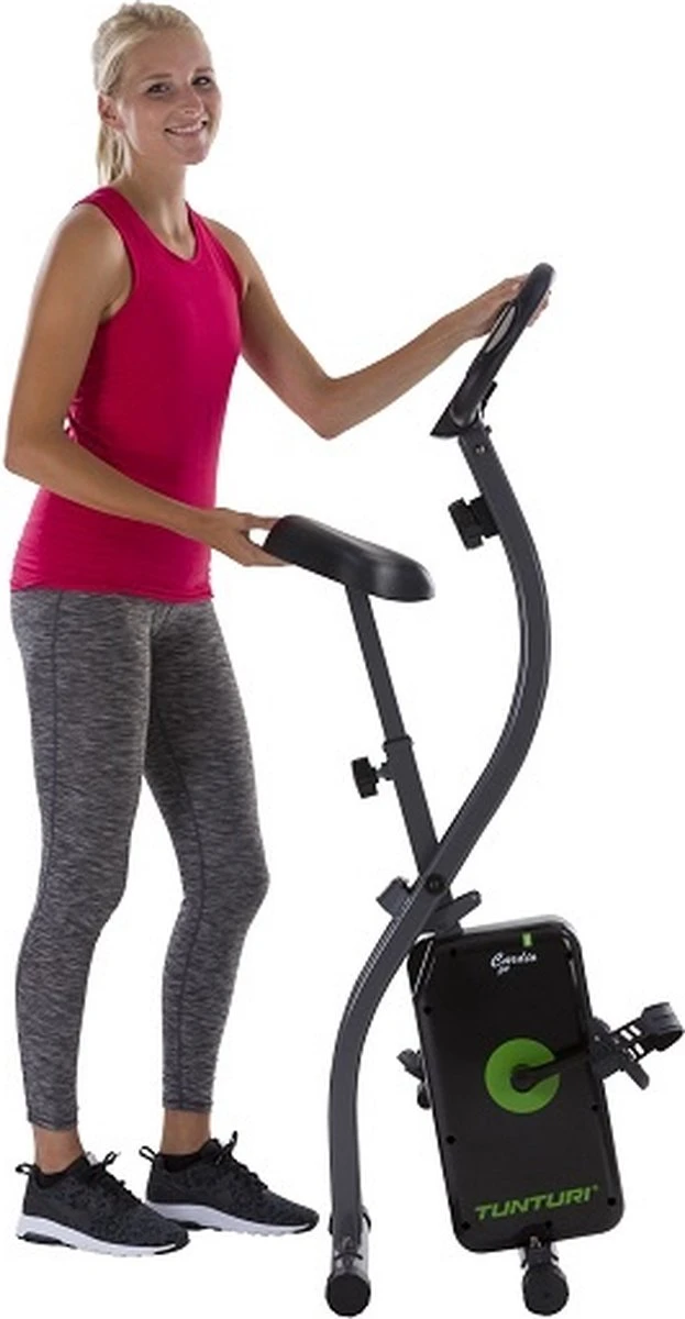 Tunturi Cardio Fit B20 X-bike - Hometrainer - Fitnessfiets - Fietstrainer - Opvouwbaar - Verstelbaar - 8 Weerstandsniveaus 7 Tunturi Cardio Fit B20 X-bike - Hometrainer - Fitnessfiets - Fietstrainer - Opvouwbaar - Verstelbaar - 8 Weerstandsniveaus - Afbeelding 5