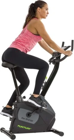 Tunturi Star Fit B100 Hometrainer - Fitness Fiets - 16 Weerstandsniveaus - Verstelbaar - Ergonomisch - Hartslagmeter -Tunturi 632x1200