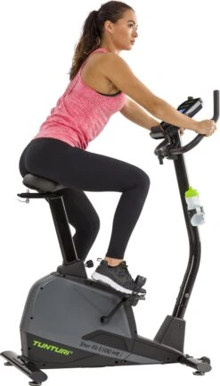 Tunturi Star Fit E100 HR I Plus Hometrainer - Ergometer - Fitnessfiets - Bluetooth - 21 Trainingsprogramma's - 16 Weerstandniveaus - Kleur: Zwart -Tunturi 686x1200
