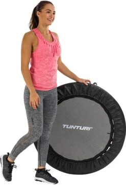 Tunturi Funhop Fitness Trampoline - Mini Trampoline - 95cm Springoppervlak - Incl. Gratis Fitnessapp -Tunturi 821x1200