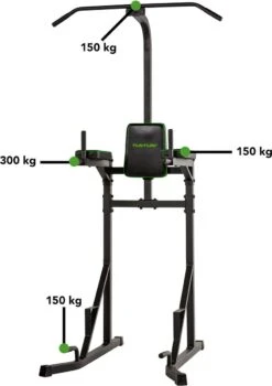 Tunturi PT20 Power Tower - Pull Up Station - Dip Station - Sit Up - Bankdrukken - Incl. Gratis Fitness App -Tunturi 846x1200