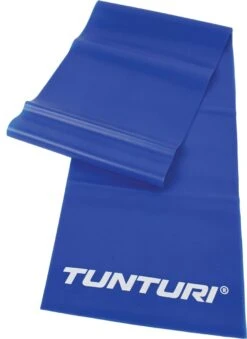Tunturi Weerstandsband - Zware Weerstand - Fitness Elastiek - Blauw - Incl. Gratis Fitness App