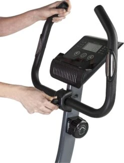 Tunturi Cardio Fit B35 Hometrainer - Fitnessfiets - 8 Weerstandsniveaus - Hartslagmonitor - Ergonomisch - Verstelbaar Stuur - Transportwielen -Tunturi 908x1200