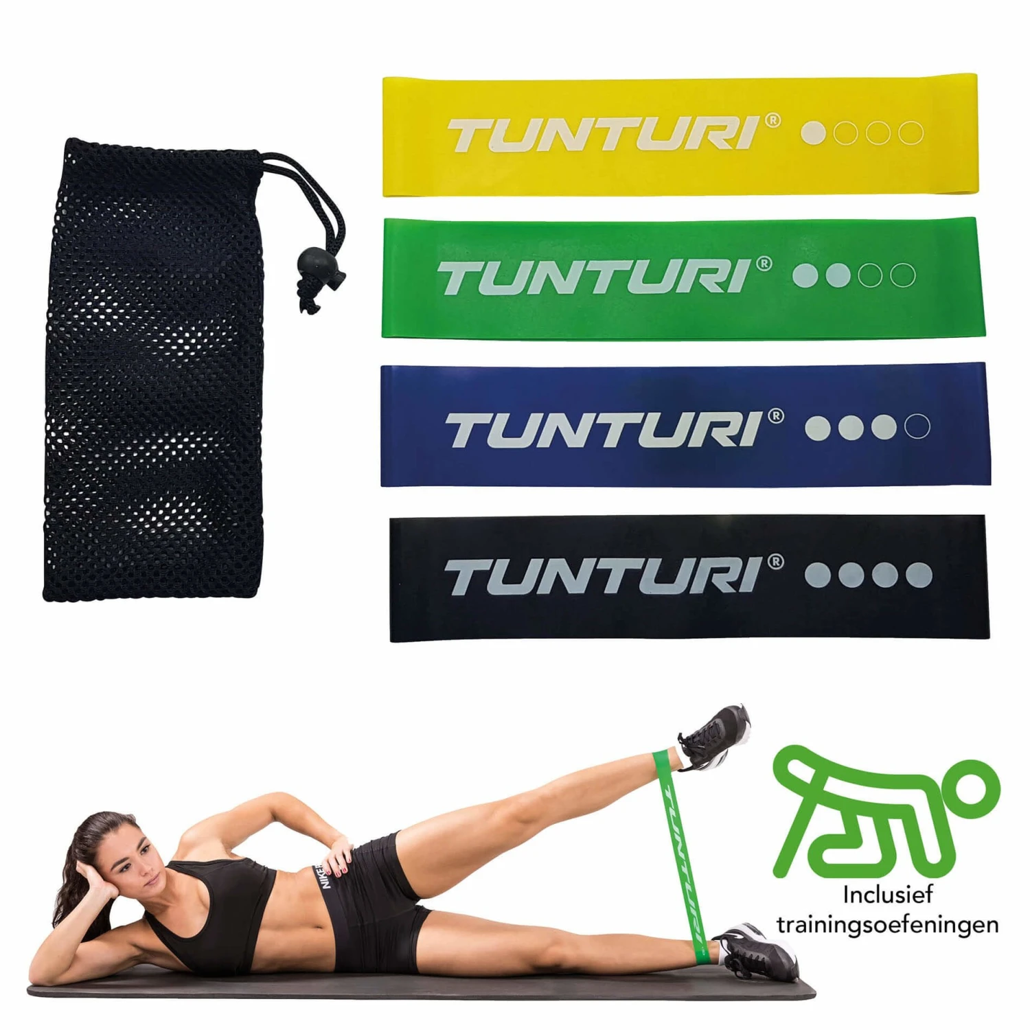 Tunturi Mini Resistance Band Set 3 Tunturi Mini Resistance Band Set